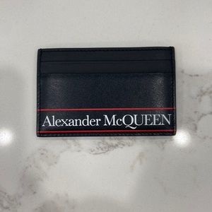 Alexander McQUEEN logo print card case